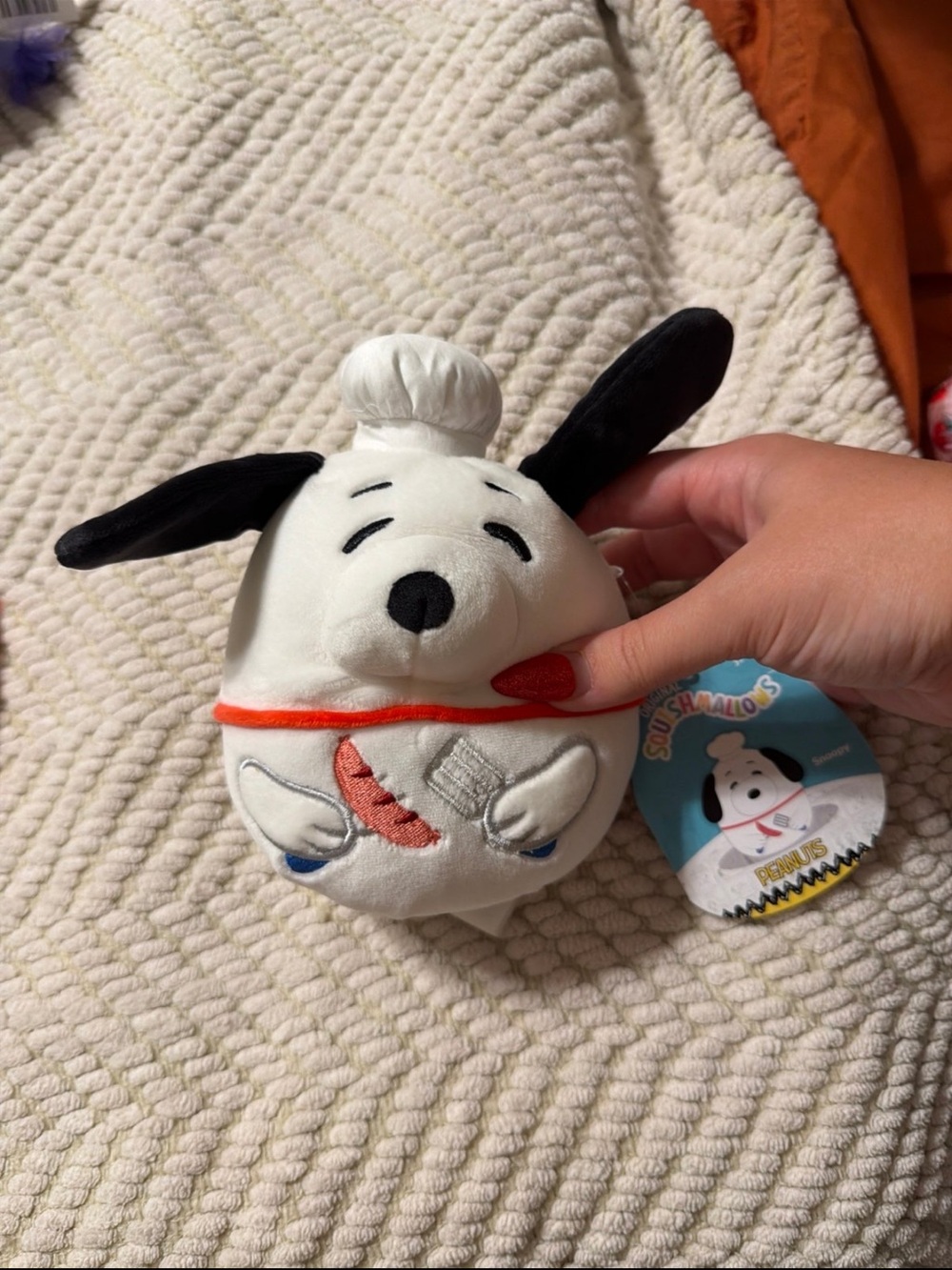 NWT Snoopy Peanuts Chef 5” Squishmallow